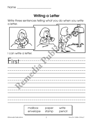First Steps in Writing: How Do I Write A Story? First Steps in Writing: How Do I Write A Story?