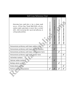 Easy Timed Math Drills: Multiplication Easy Timed Math Drills: Multiplication