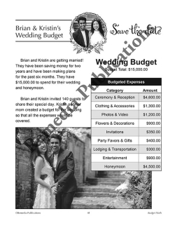 Budget Math: Life Skills Math Series Budget Math: Life Skills Math Series