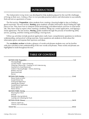 Independent Living: Getting A Place To Live Independent Living: Getting A Place To Live