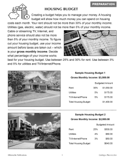 Independent Living: Getting A Place To Live Independent Living: Getting A Place To Live