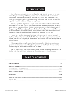 Independent Living: Understanding The Workplace Independent Living: Understanding The Workplace
