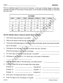 Calendars (Grades 4-6)