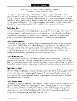 Practical Practice Math: Binder 1 Practical Practice Math: Binder 1