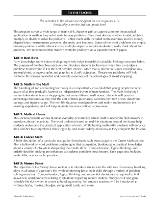 Practical Practice Math: Binder 1 Practical Practice Math: Binder 1