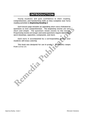 Beginning Reading (Grade 2) Beginning Reading (Grade 2)