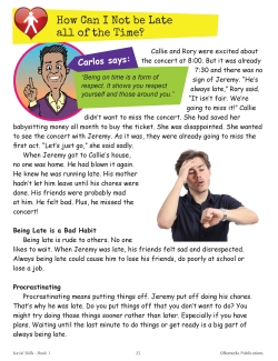 SOCIAL & EMOTIONAL SKILLS- IMPROVING BEHAVIOR: Reading Comprehension (SEL) SOCIAL & EMOTIONAL SKILLS- IMPROVING BEHAVIOR: Reading Comprehension (SEL)