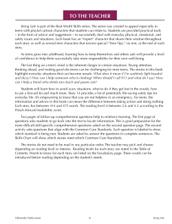 Real-World Skills: Being Safe