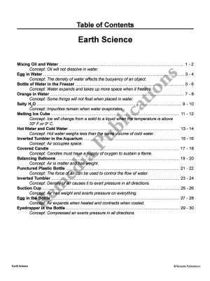 Hands-On Experiments: Earth Science (Air & Water) Hands-On Experiments: Earth Science (Air & Water)