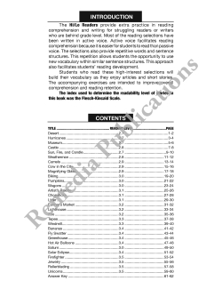 Hi/Lo Reading (Reading Level 3) Hi/Lo Reading (Reading Level 3)