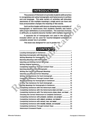 Homographs & Heteronyms Homographs & Heteronyms