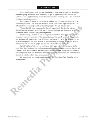 Sight Words For Older Students (Book 1) Sight Words For Older Students (Book 1)
