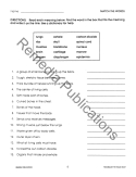 Science Vocabulary: The Human Body