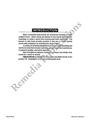 Skill Booster Series: Clipped Words Skill Booster Series: Clipped Words