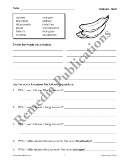 Essential Vocabulary: Supermarket Words Essential Vocabulary: Supermarket Words