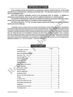 Skills-Based Reading (Reading Level 2-3) Skills-Based Reading (Reading Level 2-3)