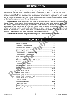 Essential Vocabulary: Computer Words Essential Vocabulary: Computer Words