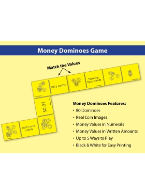 Money Dominoes Game: Coins & Currency Practice Money Dominoes Game: Coins & Currency Practice