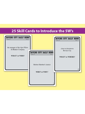 5 W's Task Cards (Reading Level 1-2) 5 W's Task Cards (Reading Level 1-2)