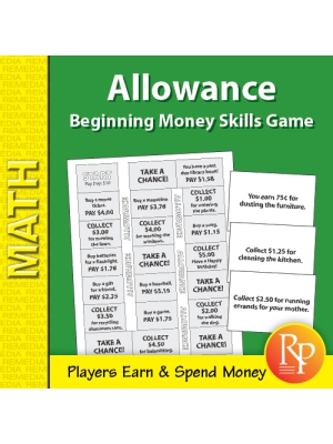Allowance: Beginning Money Skills Game Allowance: Beginning Money Skills Game