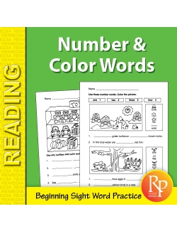 Color & Number Sight Word Activities (eBook) Color & Number Sight Word Activities (eBook)