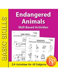 Endangered Animals: Skill-Based Activities for Grades 3-4 (eBook) Endangered Animals: Skill-Based Activities for Grades 3-4 (eBook)