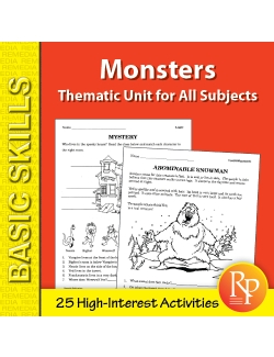 Monsters: Thematic Skill-Builder Unit for All Subjects (eBook)