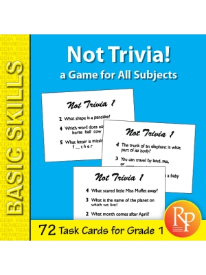 Not Trivia! Task Card Game for All Subjects (Grade 1) Not Trivia! Task Card Game for All Subjects (Grade 1)