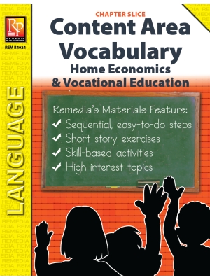 Home Economics & Vocational Education: Content Area Vocabulary (Chapter Slice) Home Economics & Vocational Education: Content Area Vocabulary (Chapter Slice)