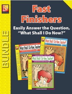 What Shall I Do Now, Teacher? Activities for Fast Finishers (Bundle) What Shall I Do Now, Teacher? Activities for Fast Finishers (Bundle)