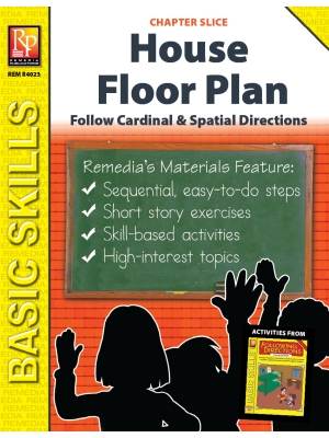 Follow Cardinal & Spatial Directions: House Floor Plan (Chapter Slice) Follow Cardinal & Spatial Directions: House Floor Plan (Chapter Slice)