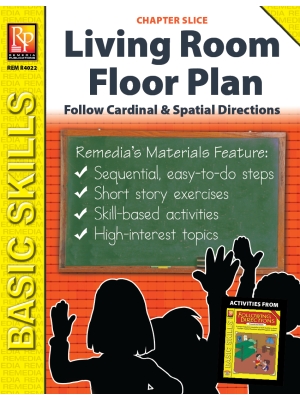 Follow Cardinal & Spatial Directions: Living Room Floor Plan (Chapter Slice) Follow Cardinal & Spatial Directions: Living Room Floor Plan (Chapter Slice)