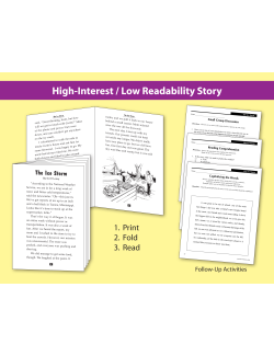 Teen Reader Storybook: The Ice Storm (Reading Level 3.6)