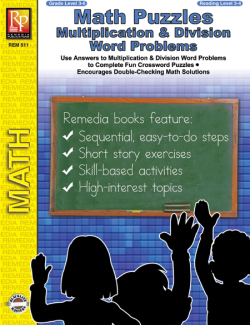 Math Puzzles: Multiplication & Division Word Problems (eBook) Math Puzzles: Multiplication & Division Word Problems (eBook)