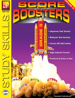 Score Boosters - Grade 3 (eBook)