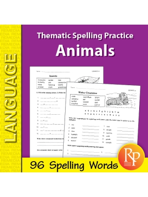 Thematic Spelling Practice: Animals (eBook) Thematic Spelling Practice: Animals (eBook)