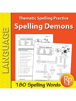Thematic Spelling Practice: Spelling Demons (eBook) Thematic Spelling Practice: Spelling Demons (eBook)