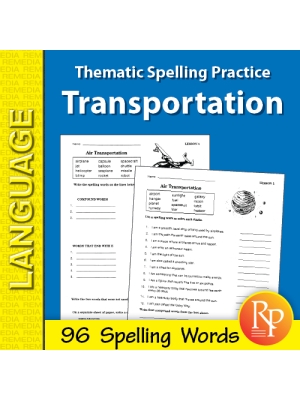 Thematic Spelling Practice: Transportation (eBook) Thematic Spelling Practice: Transportation (eBook)