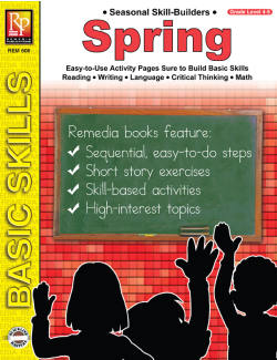Spring Activities for All Subjects (eBook) Spring Activities for All Subjects (eBook)