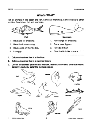 Ocean Life 1: Thematic Unit for All Subjects (eBook) Ocean Life 1: Thematic Unit for All Subjects (eBook)