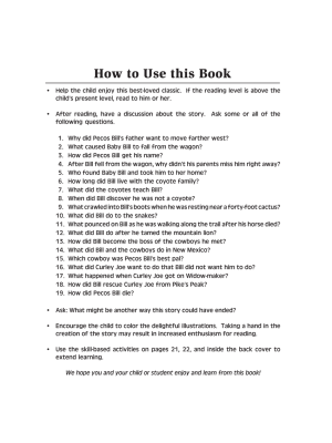 Pecos Bill: Read & Color (eBook) Pecos Bill: Read & Color (eBook)