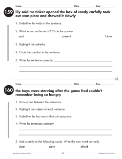 Language Quickies - Grade 4 (eBook) Language Quickies - Grade 4 (eBook)
