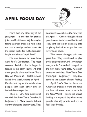 Daily Comprehension: Spring (PDF eBook Bundle) Daily Comprehension: Spring (PDF eBook Bundle)
