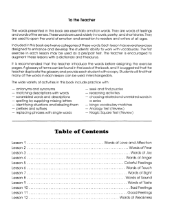 Expressive Language - Emotions & Feelings Vocabulary Expressive Language - Emotions & Feelings Vocabulary