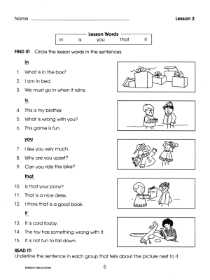 Learning Little Words - Book 1 (eBook) Learning Little Words - Book 1 (eBook)