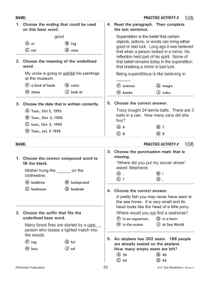 E-Z Test Readiness - Grade 3 (eBook) E-Z Test Readiness - Grade 3 (eBook)