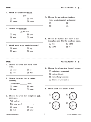 E-Z Test Readiness - Grade 3 (eBook) E-Z Test Readiness - Grade 3 (eBook)