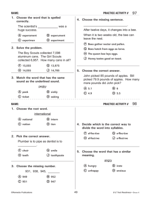 E-Z Test Readiness - Grade 4 (eBook) E-Z Test Readiness - Grade 4 (eBook)