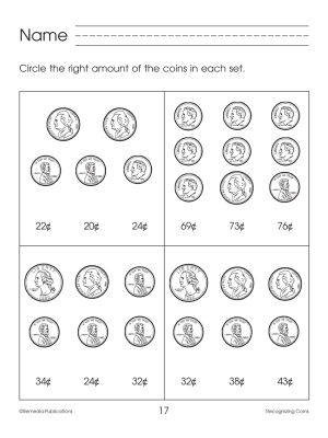 Recognizing Coins: Beginning Basic Skills (eBook) Recognizing Coins: Beginning Basic Skills (eBook)