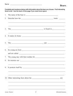 Animals Research Projects (eBook)